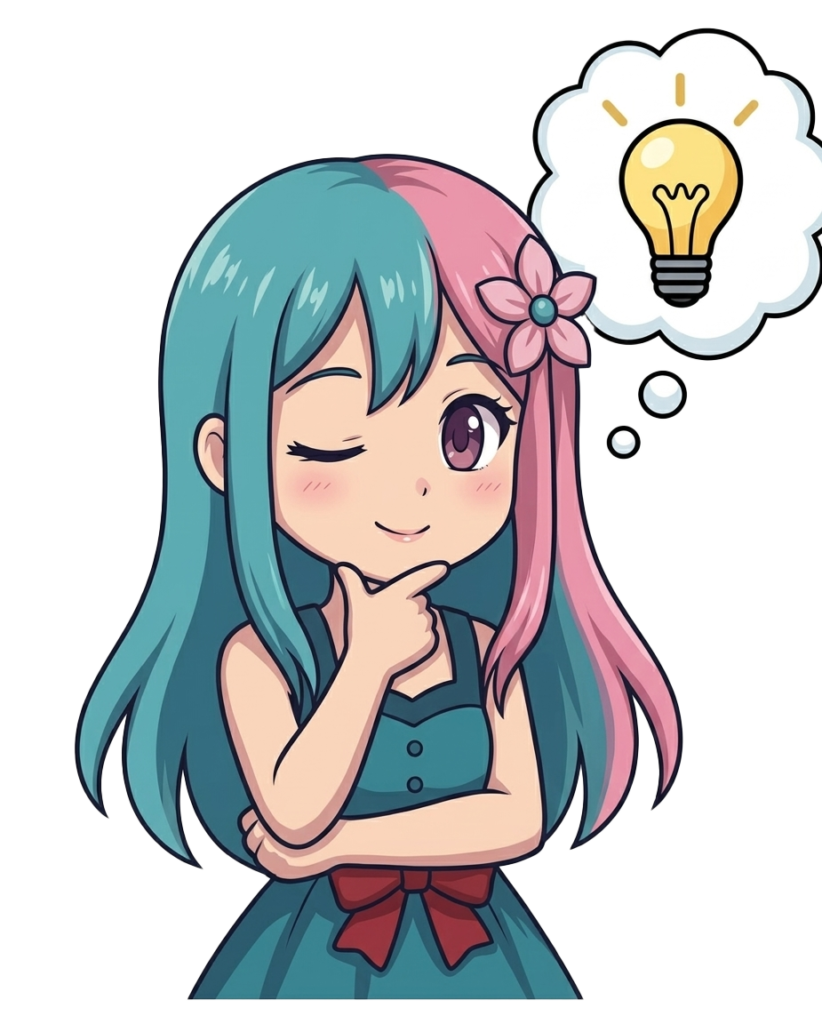 案内人のひらめき、考察イラスト