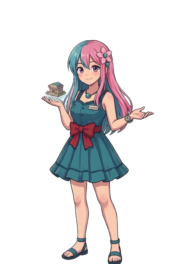学芸員HAL歓迎イラスト